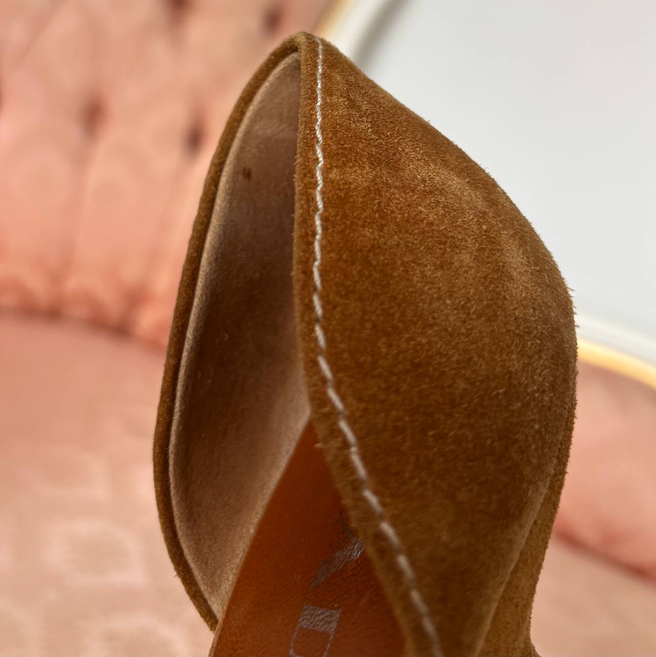 Prada suede kitten heels SS2002