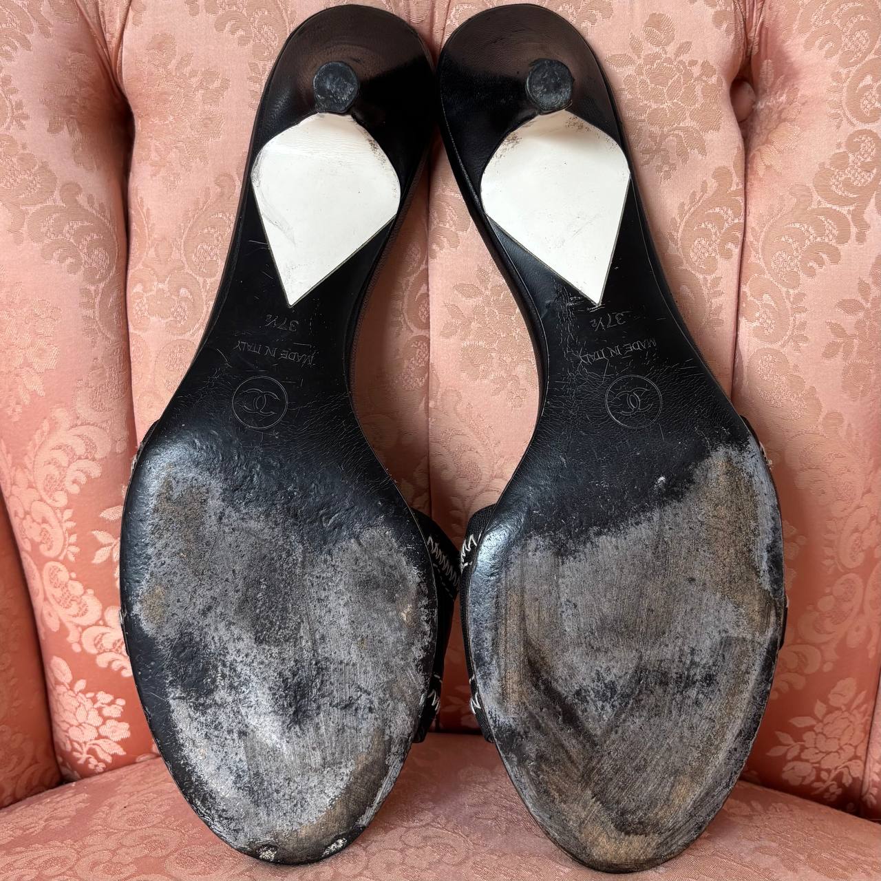 Chanel mules with interlocking CC logo
