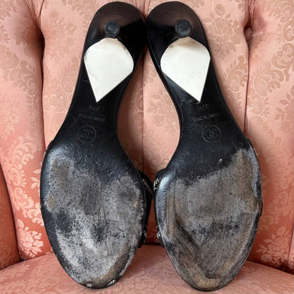 Chanel mules with interlocking CC logo