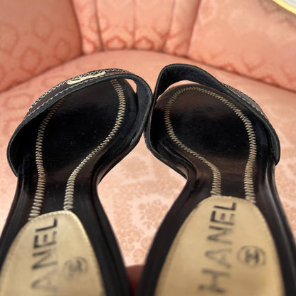 Chanel mules with interlocking CC logo