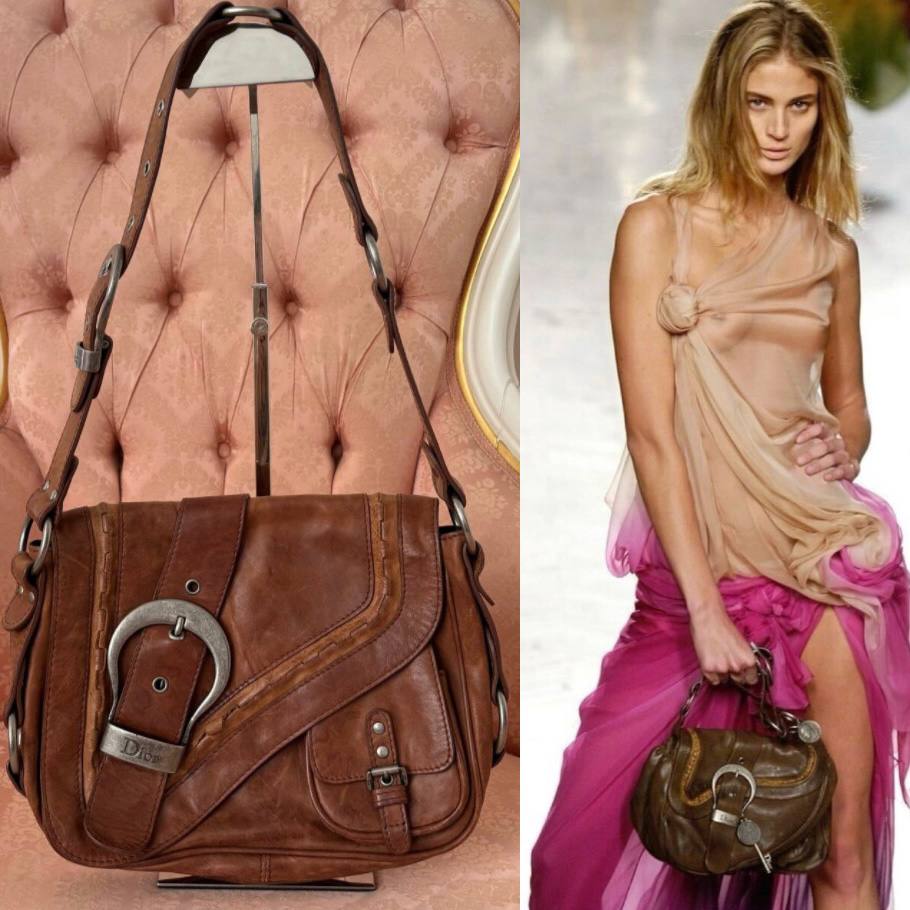 Dior Gaucho shoulder bag leather