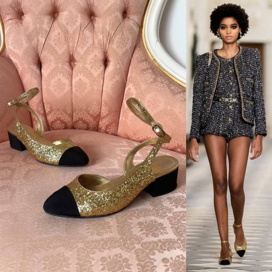 Chanel slingback heels pre-fall 2021