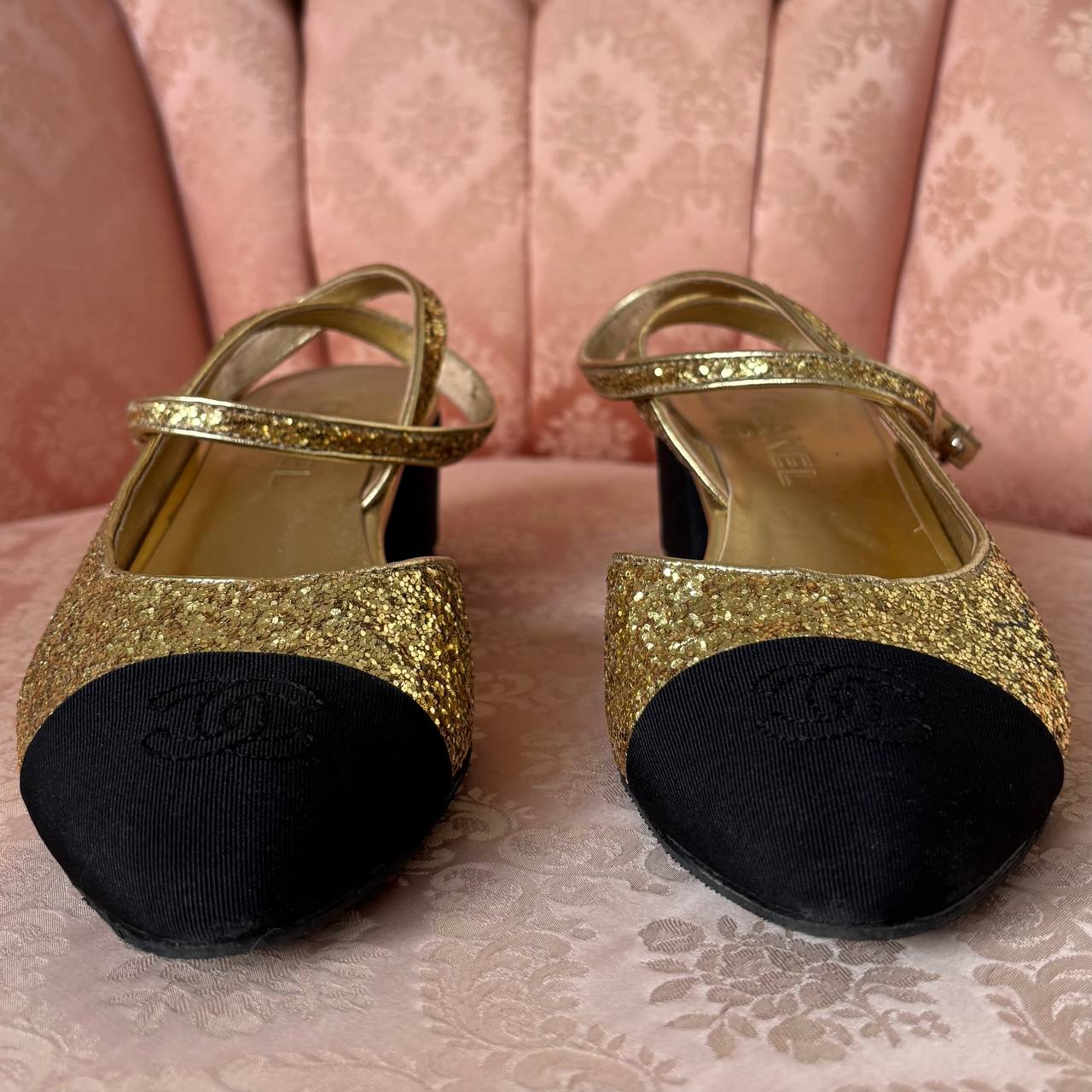 Chanel slingback heels pre-fall 2021