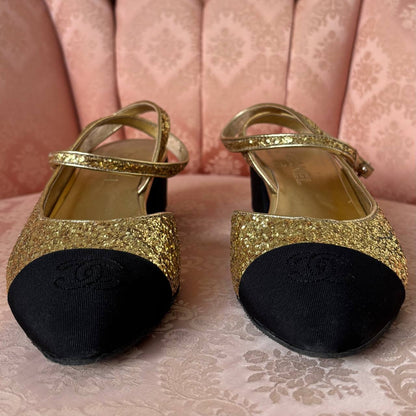 Chanel slingback heels pre-fall 2021