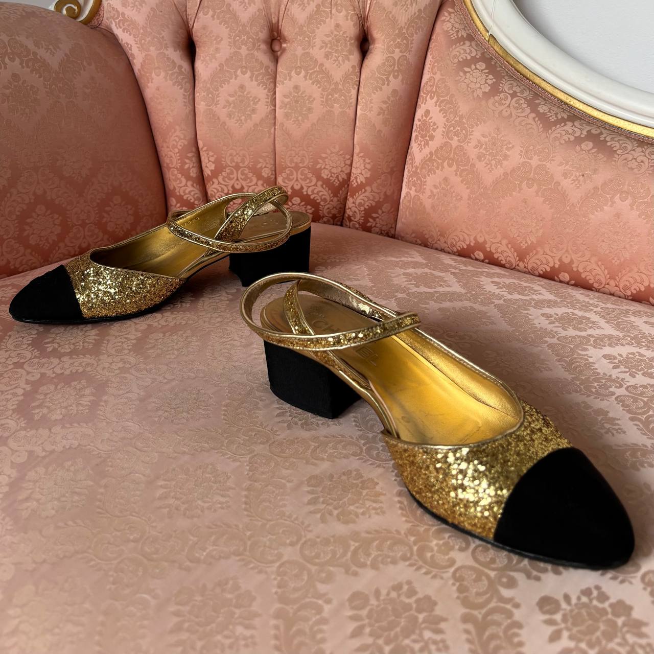 Chanel slingback heels pre-fall 2021