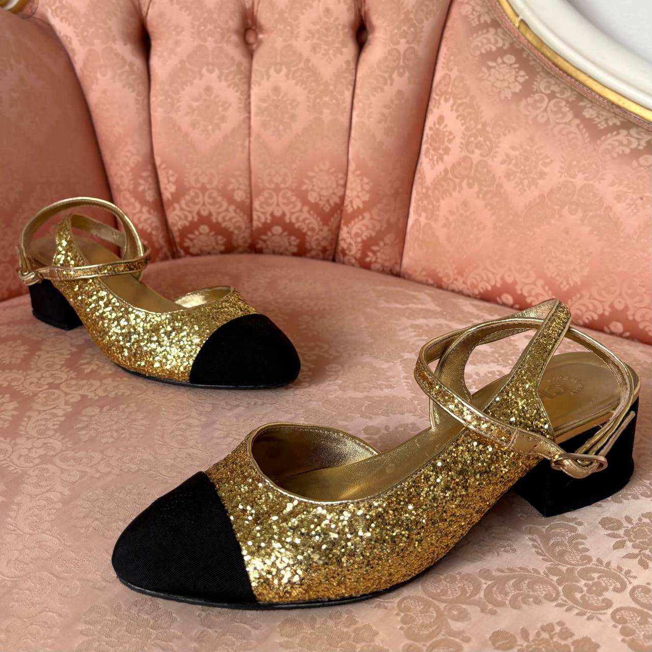 Chanel slingback heels pre-fall 2021