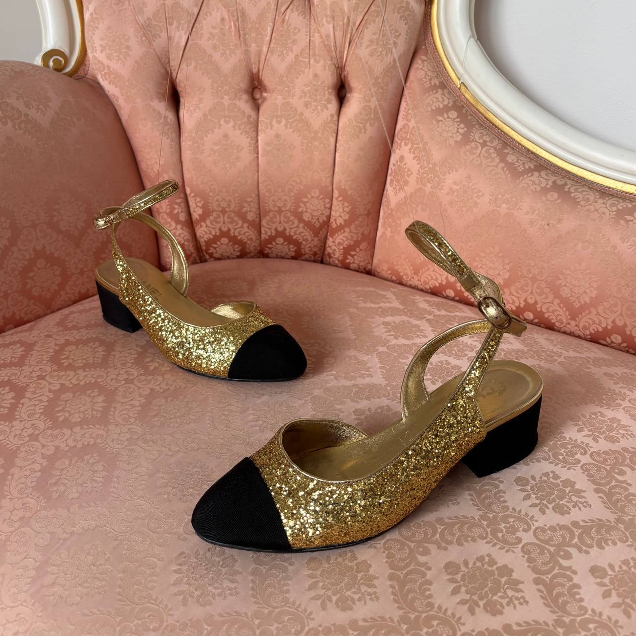 Chanel slingback heels pre-fall 2021