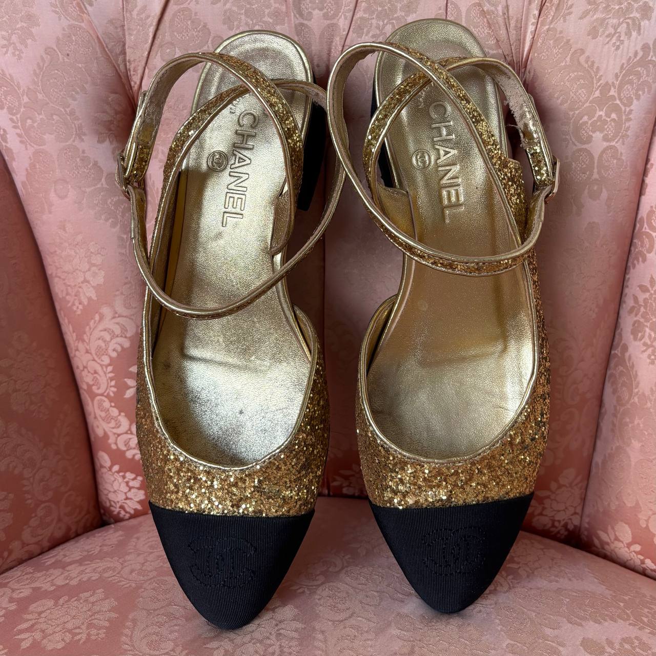 Chanel slingback heels pre-fall 2021