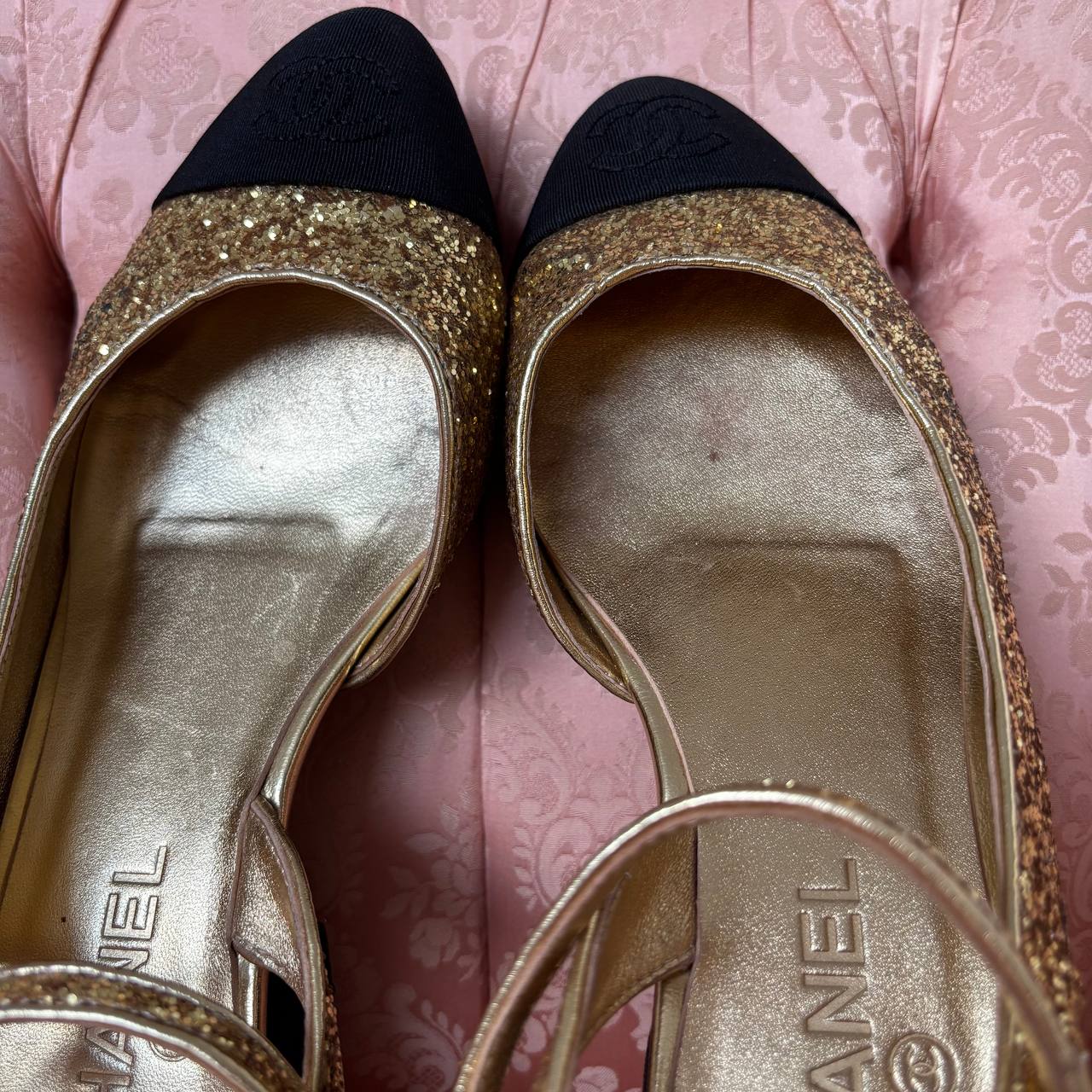 Chanel slingback heels pre-fall 2021