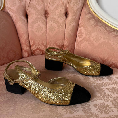 Chanel slingback heels pre-fall 2021