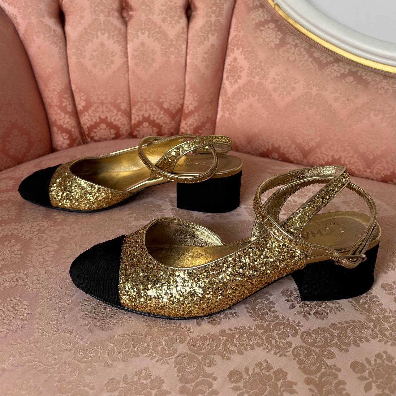 Chanel slingback heels pre-fall 2021