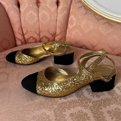 Chanel slingback heels pre-fall 2021