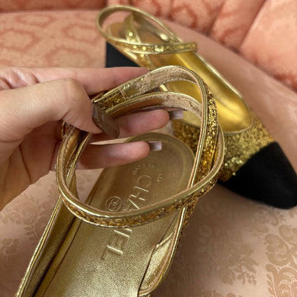 Chanel slingback heels pre-fall 2021