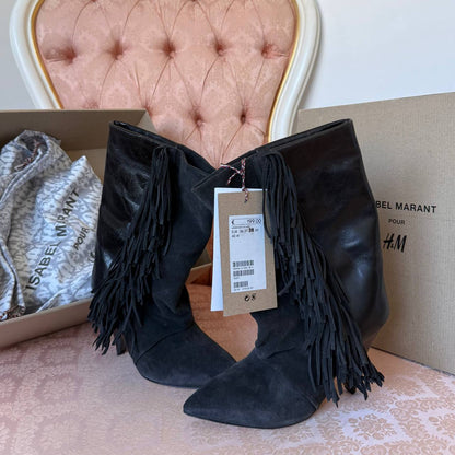 Isabel Marant pour H&M 2013 fringe ankle boots