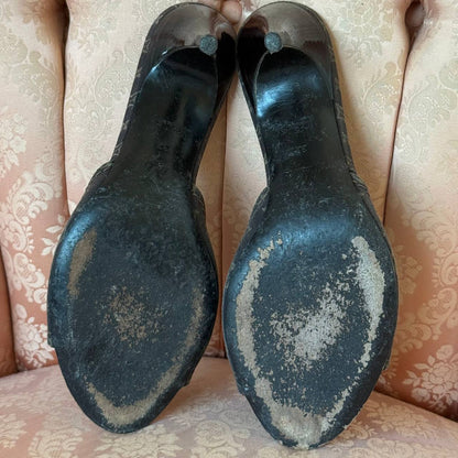 Louis Vuitton monogram mules in chocolate brown