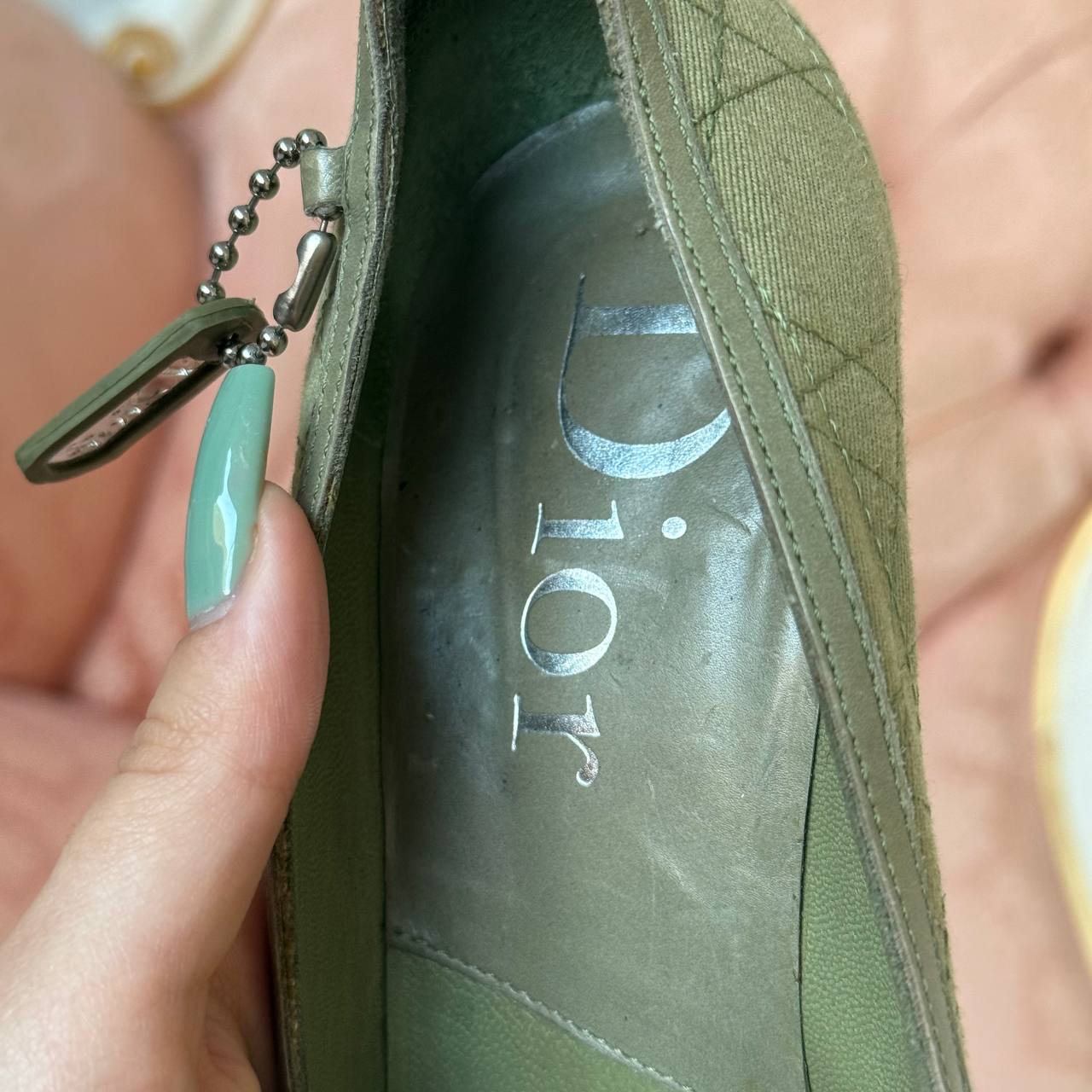 Dior court heels khaki Rasta collection 2004