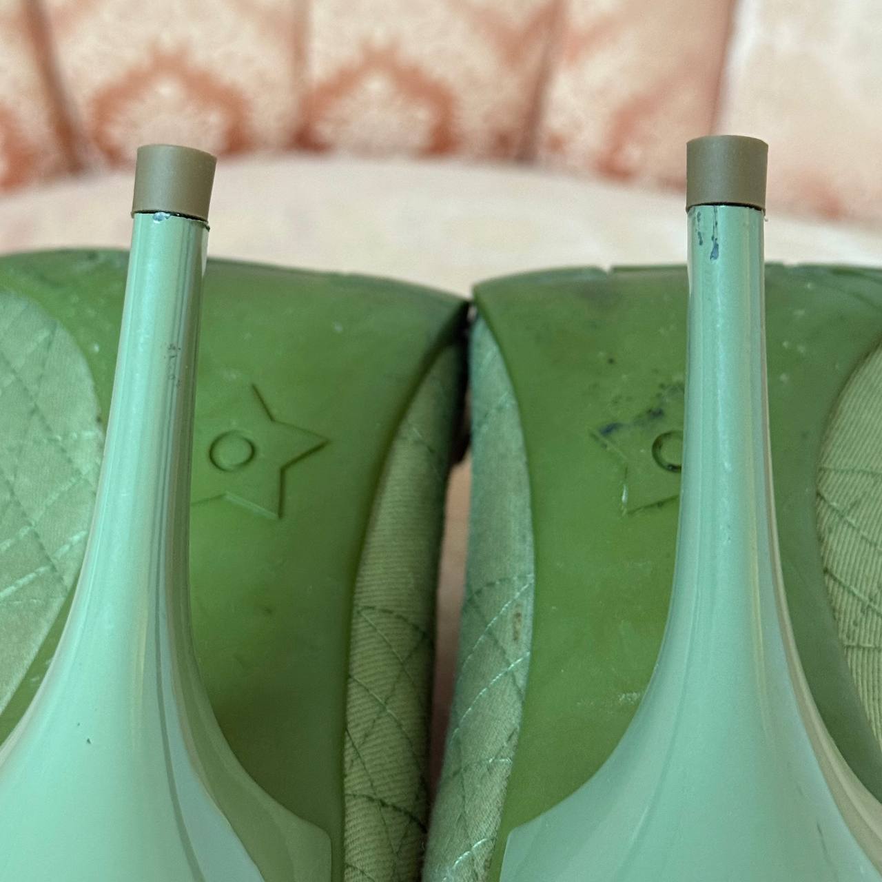Dior court heels khaki Rasta collection 2004