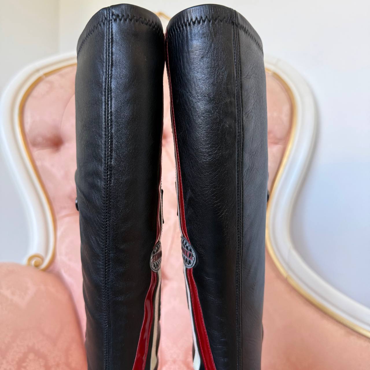 Le Silla racing boots with pointed heels