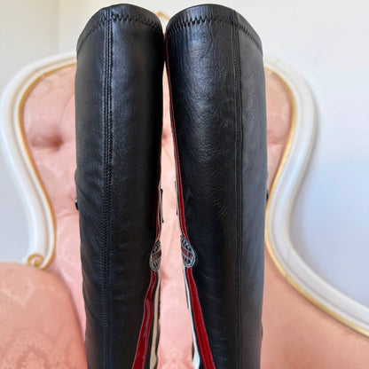 Le Silla racing boots with pointed heels