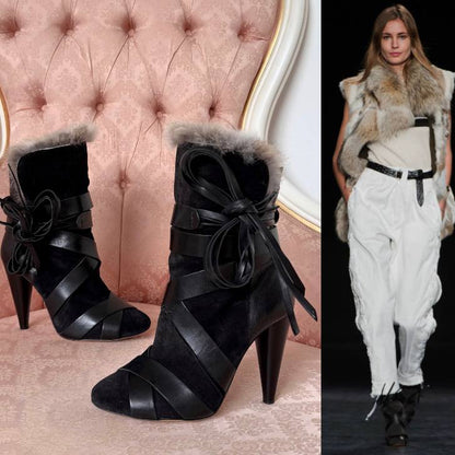 Isabel Marant FW2014 black Beta boots