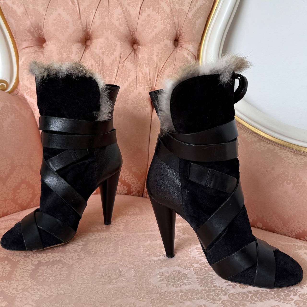 Isabel Marant FW2014 black Beta boots
