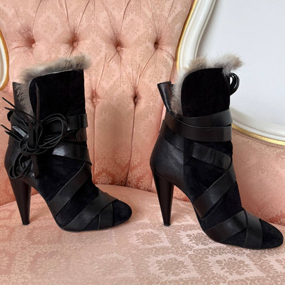Isabel Marant FW2014 black Beta boots