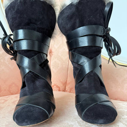 Isabel Marant FW2014 black Beta boots