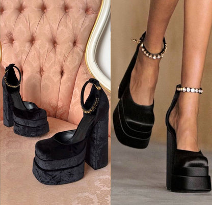 Versace Medusa Aevitas heels FW2021 black