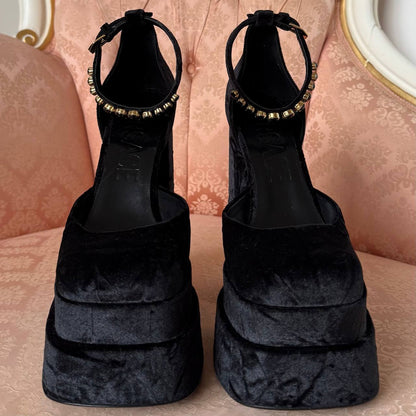 Versace Medusa Aevitas heels FW2021 black