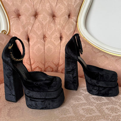 Versace Medusa Aevitas heels FW2021 black