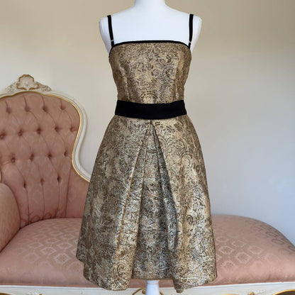 Dolce&Gabbana gold and black mini dress