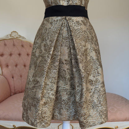 Dolce&Gabbana gold and black mini dress