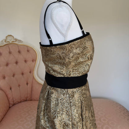 Dolce&Gabbana gold and black mini dress
