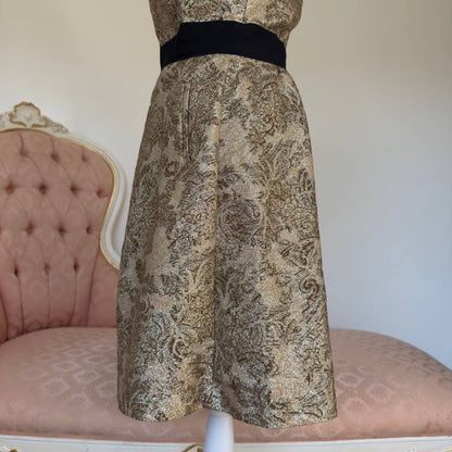 Dolce&Gabbana gold and black mini dress