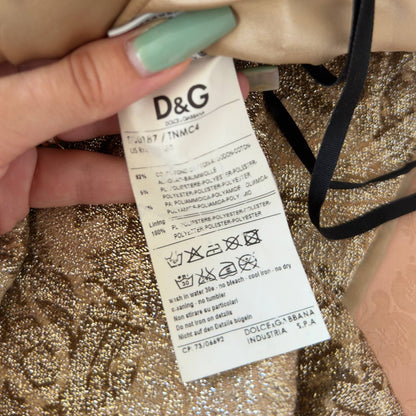 Dolce&Gabbana gold and black mini dress