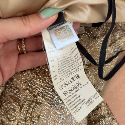 Dolce&Gabbana gold and black mini dress