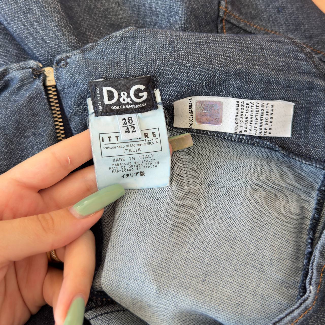 Dolce&Gabbana denim bodycon dress
