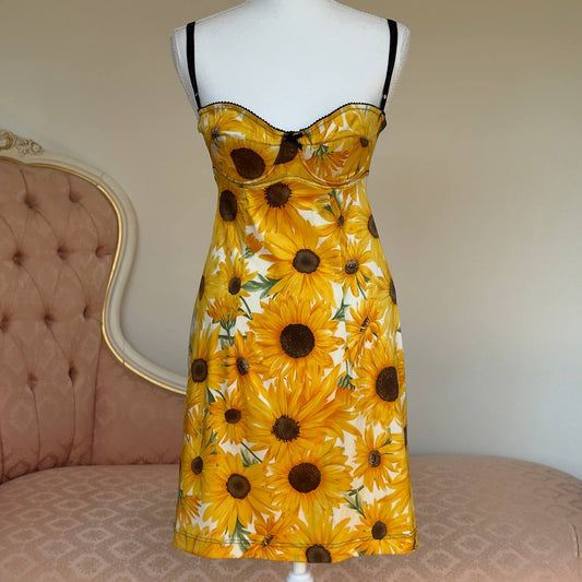 Dolce&Gabbana “Girasoli” Sunflower print dress