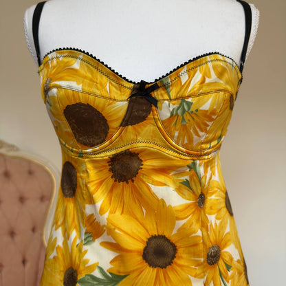 Dolce&Gabbana “Girasoli” Sunflower print dress