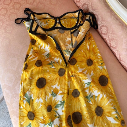 Dolce&Gabbana “Girasoli” Sunflower print dress