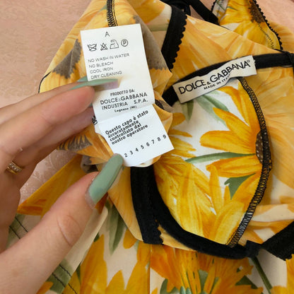 Dolce&Gabbana “Girasoli” Sunflower print dress