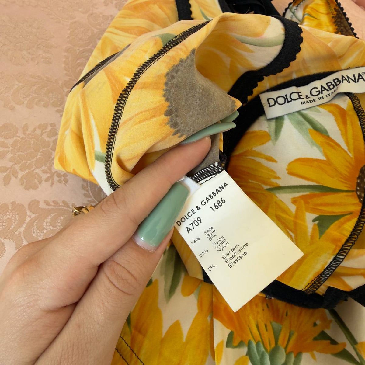 Dolce&Gabbana “Girasoli” Sunflower print dress