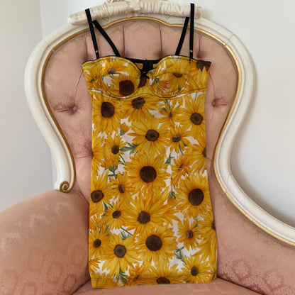 Dolce&Gabbana “Girasoli” Sunflower print dress