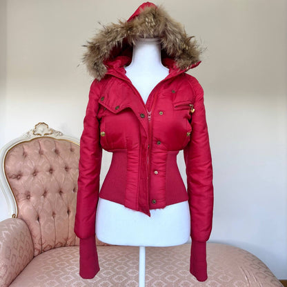 Royal Collection corseted puffer coat