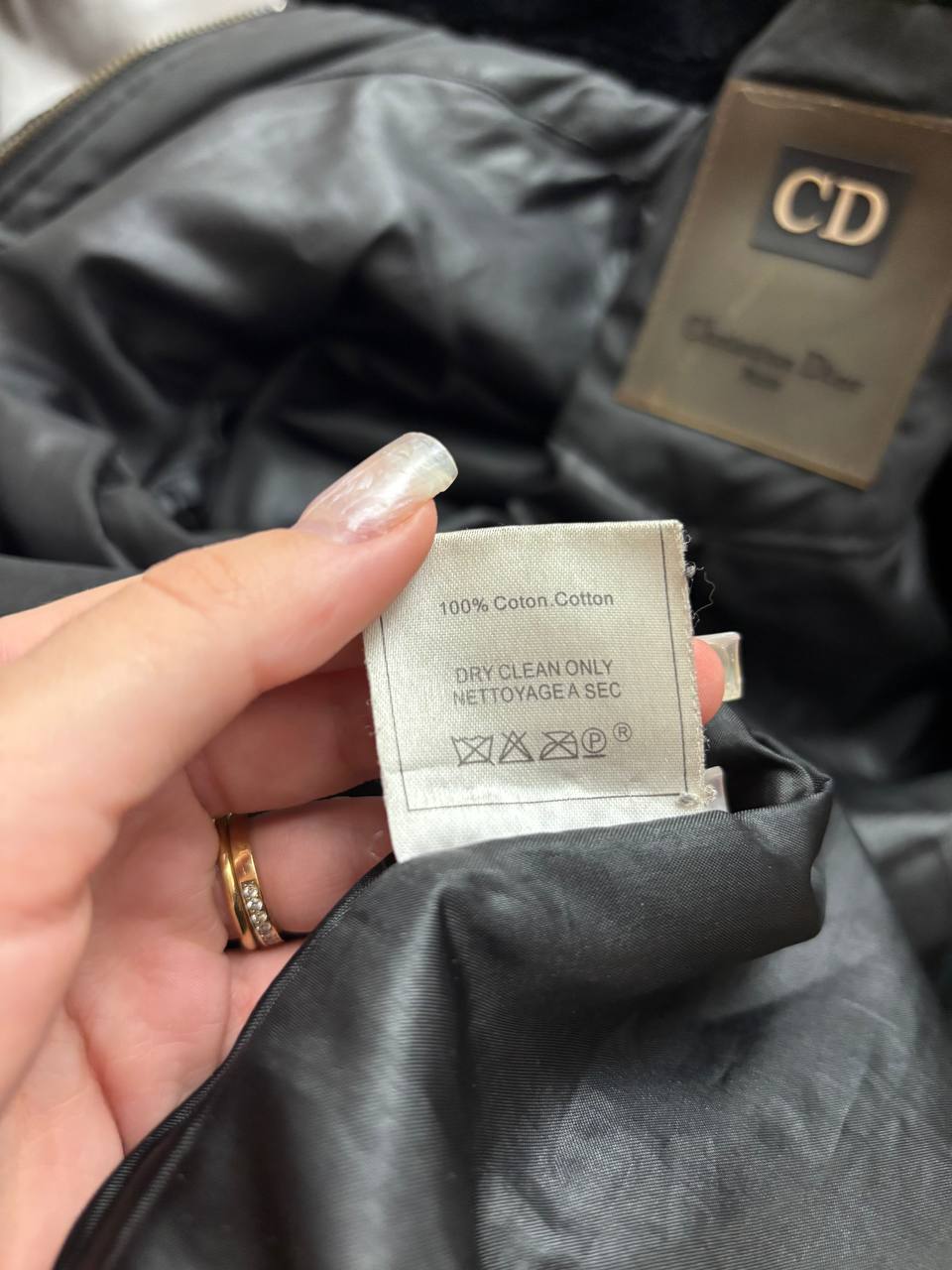 Christian Dior jacket puffer coat zip-jacket