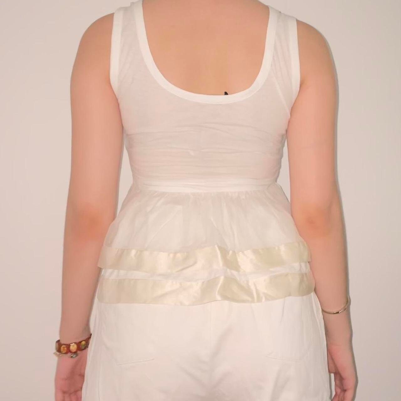 Miu Miu fairy flattering mesh and silk top y2k style