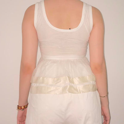 Miu Miu fairy flattering mesh and silk top y2k style