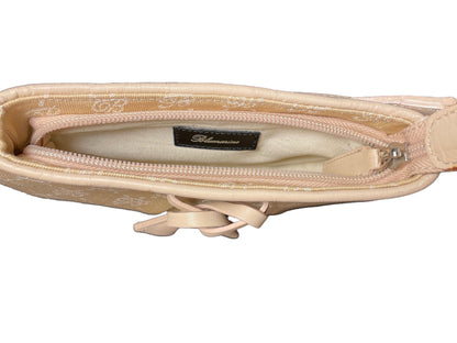 Blumarine monogram bag handbag purse clutch beige vintage piece y2k coquette fairy princess angelic with a bow