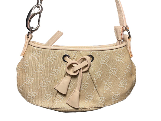 Blumarine monogram bag handbag purse clutch beige vintage piece y2k coquette fairy princess angelic with a bow
