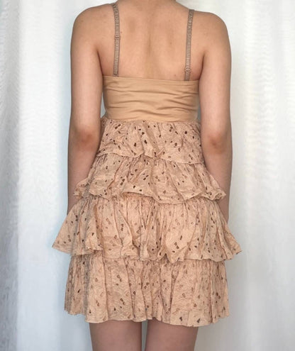 Blumarine dress SS20011 slip fairy ruffled skirt embellished sequins bandage top vintage y2k mermaid core